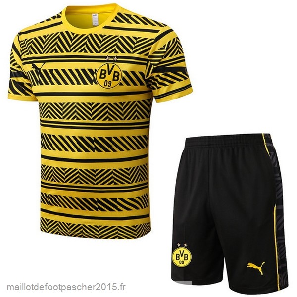 Maillot Foot Achat Entrainement Ensemble Complet Borussia Dortmund 2022 2023 Jaune Noir