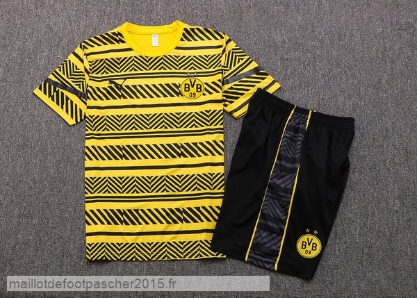 Maillot Foot Achat Entrainement Ensemble Complet Borussia Dortmund 2022 2023 Jaune Noir