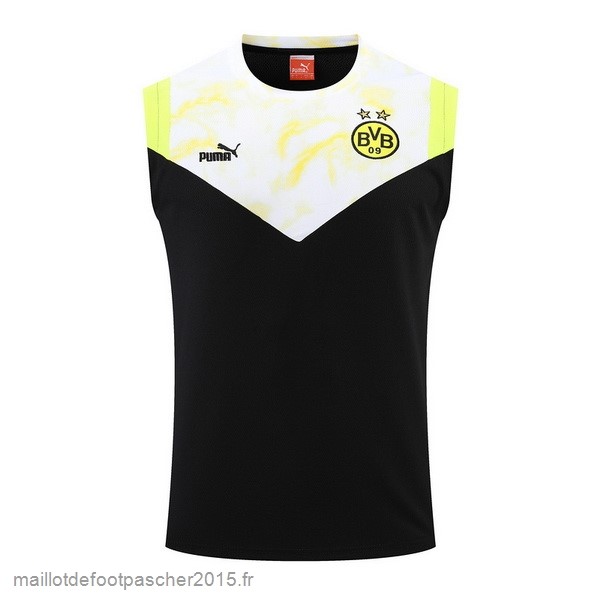 Maillot Foot Achat Entrainement Sans Manches Borussia Dortmund 2022 2023 Jaune Noir