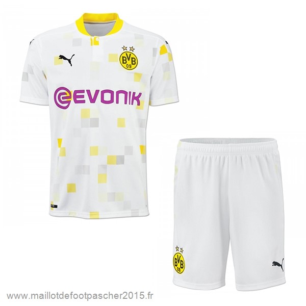 Maillot Foot Achat Third Conjunto De Enfant Borussia Dortmund 2020 2021 Blanc