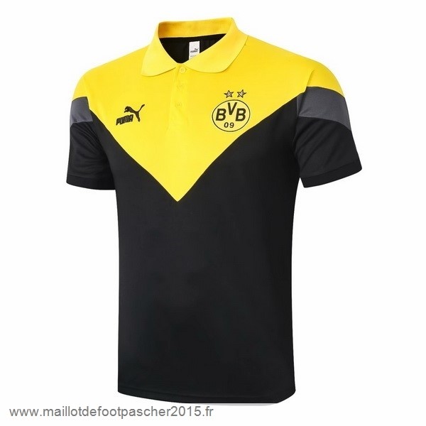 Maillot Foot Achat Polo Borussia Dortmund 2020 2021 Jaune Noir