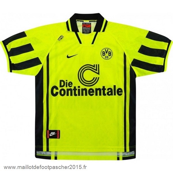 Maillot Foot Achat Domicile Maillot Borussia Dortmund Rétro 1996 1997 Jaune