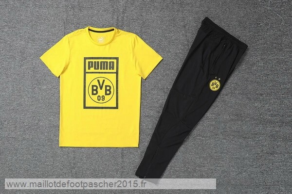 Maillot Foot Achat Entrainement Conjunto Completo Borussia Dortmund 2019 2020 Jaune Noir
