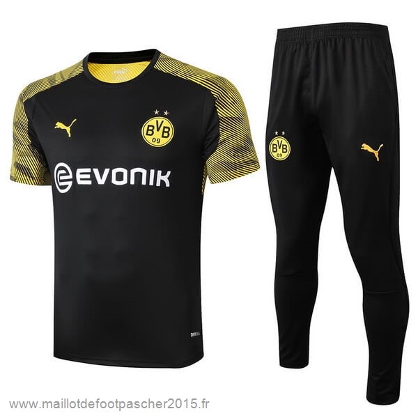 Maillot Foot Achat Entrainement Conjunto Completo Borussia Dortmund 2019 2020 Noir Jaune Blanc