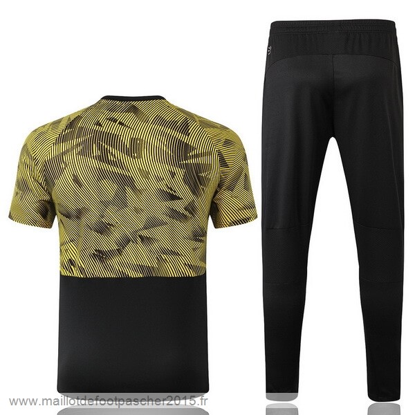 Maillot Foot Achat Entrainement Conjunto Completo Borussia Dortmund 2019 2020 Noir Jaune Blanc