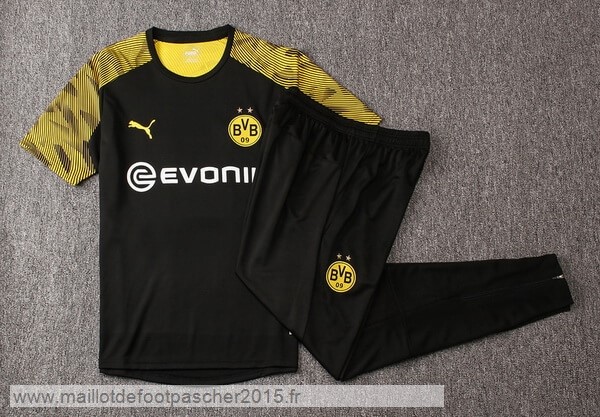 Maillot Foot Achat Entrainement Conjunto Completo Borussia Dortmund 2019 2020 Noir Jaune Blanc