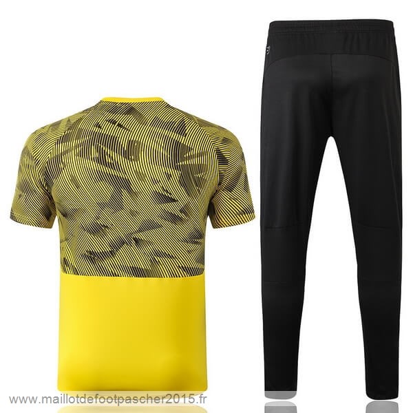 Maillot Foot Achat Entrainement Conjunto Completo Borussia Dortmund 2019 2020 Noir Jaune Purpura