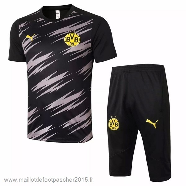 Maillot Foot Achat Entrainement Ensemble Complet Borussia Dortmund 2020 2021 Noir Jaune