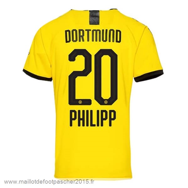 Maillot Foot Achat NO.20 Phillipp Domicile Maillot Borussia Dortmund 2019 2020 Jaune