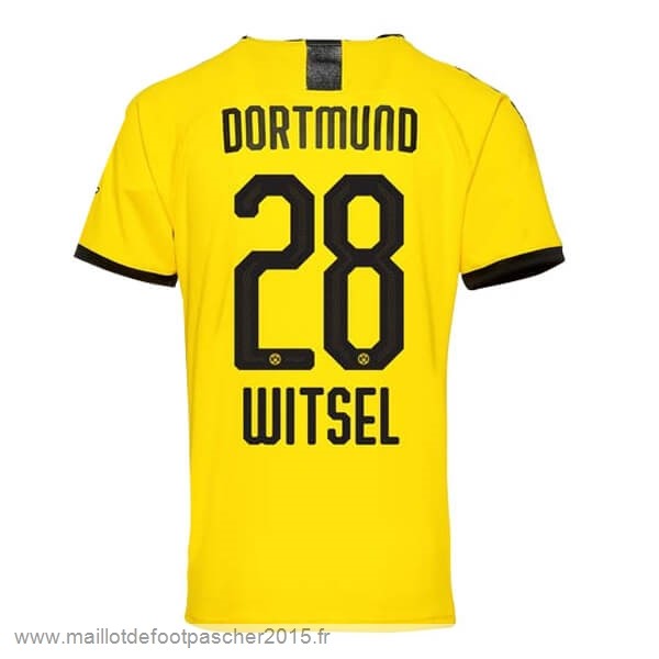Maillot Foot Achat NO.28 Witsel Domicile Maillot Borussia Dortmund 2019 2020 Jaune