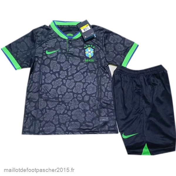 Maillot Foot Achat Spécial Conjunto De Enfant Brésil 2022 Noir