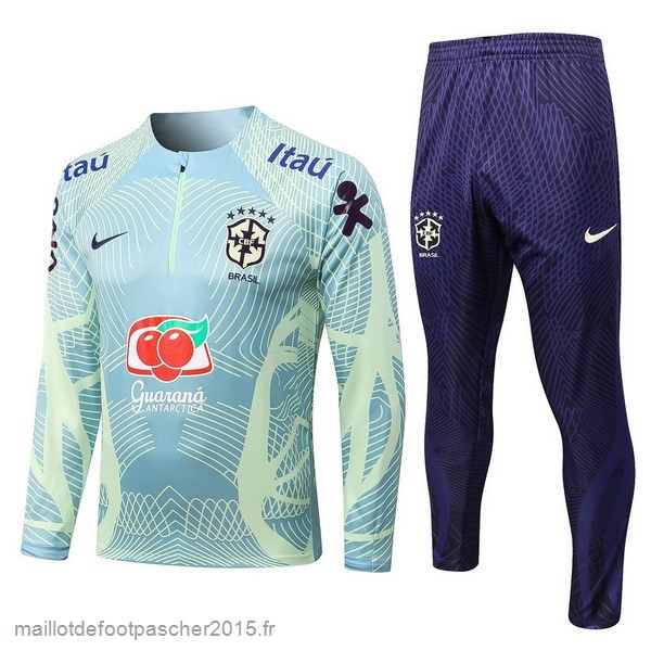 Maillot Foot Achat Survêtements Enfant Brésil 2022 Vert I Clair