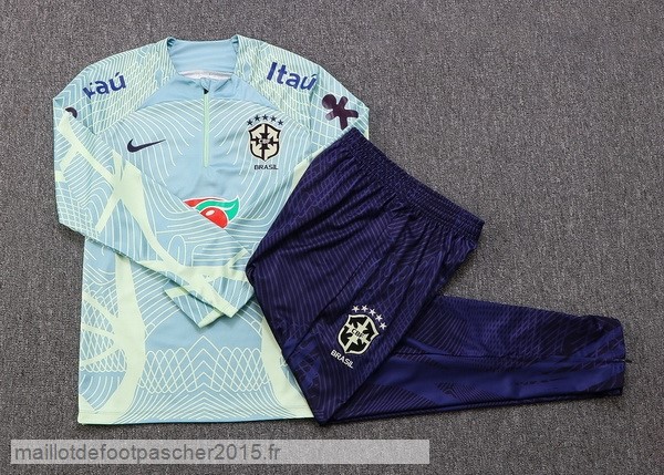 Maillot Foot Achat Survêtements Enfant Brésil 2022 Vert I Clair