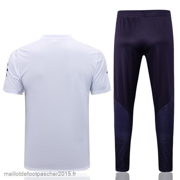 Maillot Foot Achat Ensemble Complet Polo Brésil 2022 Blanc I Noir