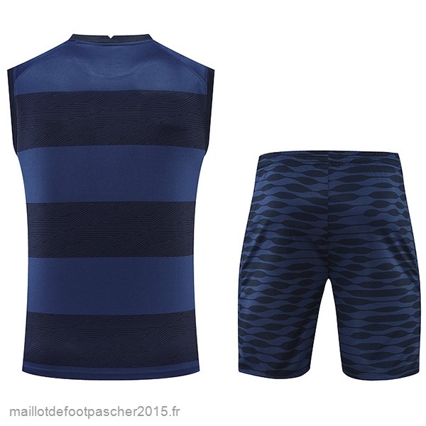 Maillot Foot Achat Entrainement Sans Manches Ensemble Complet Chelsea 2022 2023 Bleu