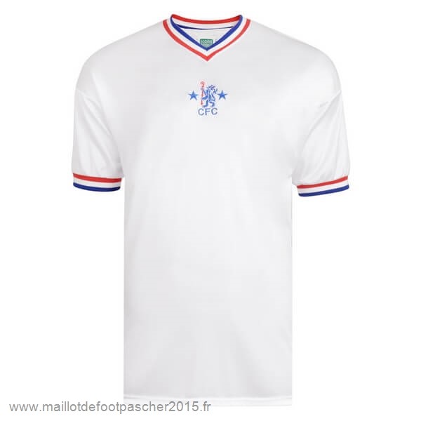 Maillot Foot Achat Third Maillot Chelsea Rétro 1982 Blanc