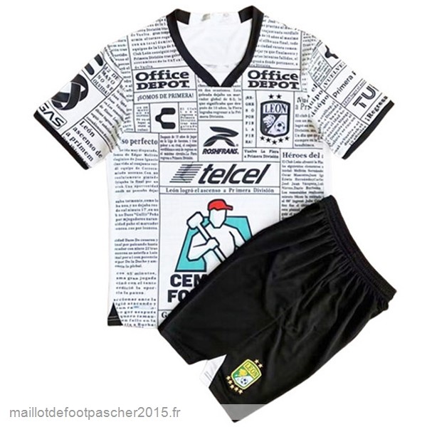 Maillot Foot Achat Exterieur Conjunto De Enfant Club León 2022 2023 Blanc
