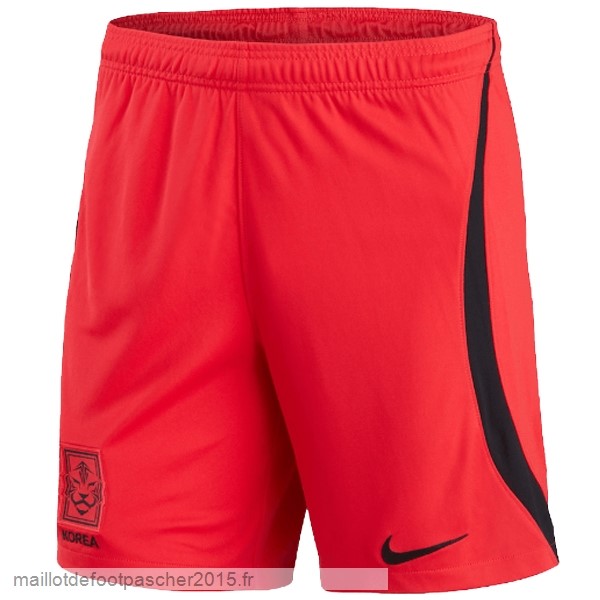 Maillot Foot Achat Domicile Pantalon Corée 2022 Rouge