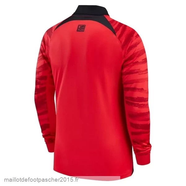 Maillot Foot Achat Thailande Domicile Manches Longues Corée 2022 Rouge