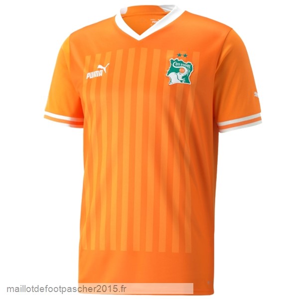 Maillot Foot Achat Thailande Domicile Maillot Côte d'Ivoire 2022 Orange