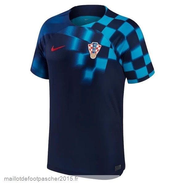 Maillot Foot Achat Exterieur Maillot Croatie 2022 Bleu