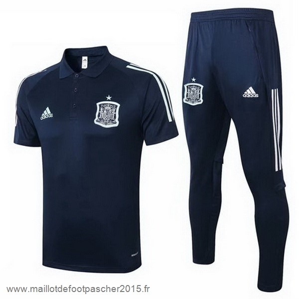 Maillot Foot Achat Ensemble Complet Polo Espagne 2020 Bleu Marine