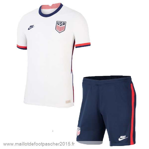 Maillot Foot Achat Domicile Conjunto De Enfant États-Unis 2020 Blanc