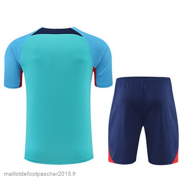Maillot Foot Achat Entrainement Ensemble Complet Barcelona 2022 2023 Bleu Vert
