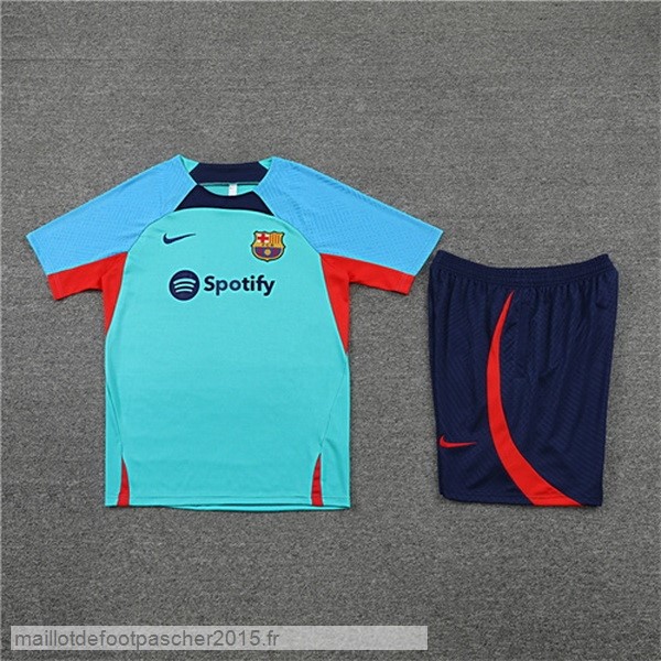 Maillot Foot Achat Entrainement Ensemble Complet Barcelona 2022 2023 Bleu Vert