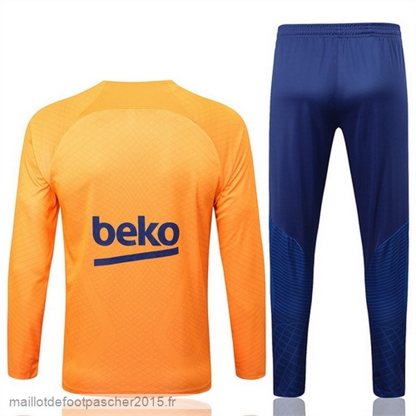 Maillot Foot Achat Survêtements Enfant Barcelona 2022 2023 Orange I Bleu