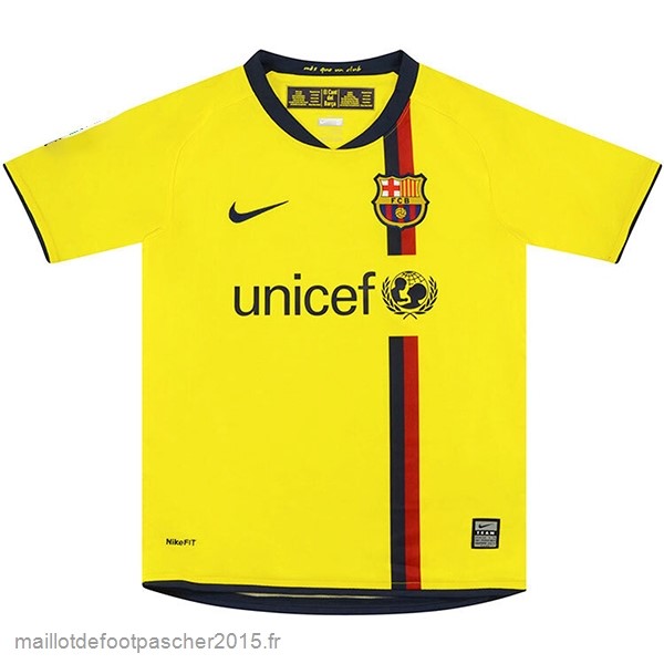 Maillot Foot Achat Exterieur Maillot Barcelona Rétro 2008 2009 Jaune
