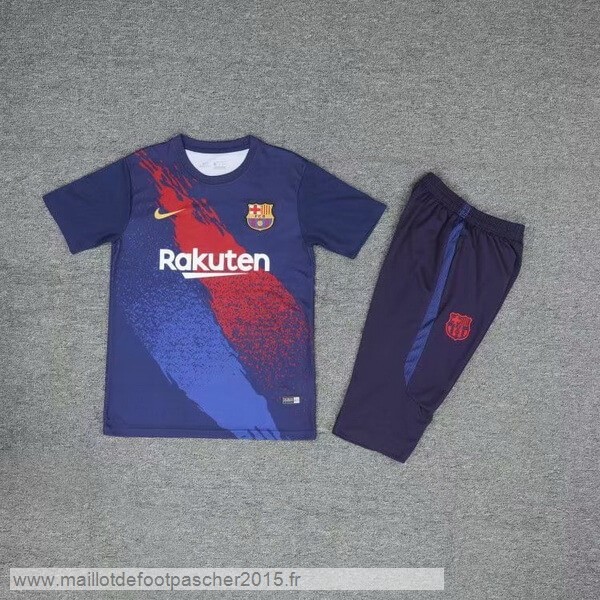 Maillot Foot Achat Entrainement Conjunto Completo Barcelone 2019 2020 Bleu Marine Rouge