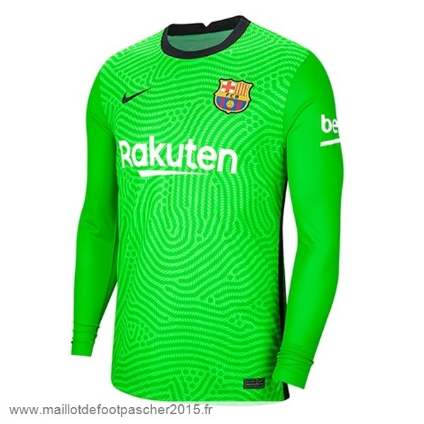 Maillot Foot Achat Gardien Manches Longues Barcelona 2020 2021 Vert