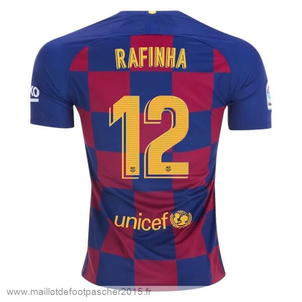 Maillot Foot Achat NO.12 Rafinha Domicile Maillot Barcelone 2019 2020 Bleu Rouge