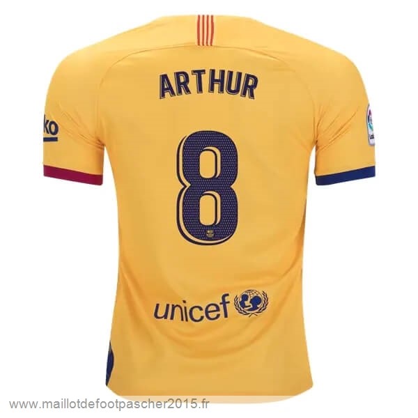 Maillot Foot Achat NO.8 Arthur Exterieur Maillot Barcelone 2019 2020 Bleu Rouge