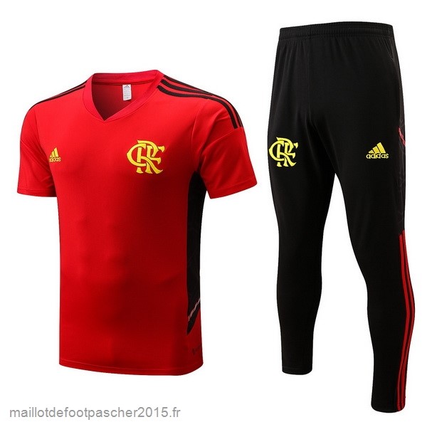 Maillot Foot Achat Entrainement Ensemble Complet Flamengo 2022 2023 Rouge Noir