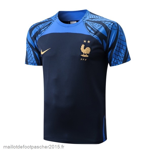 Maillot Foot Achat Entrainement France 2022 Bleu Marine