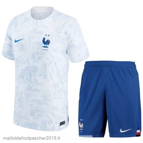 Maillot Foot Achat Exterieur Conjunto De Enfant France 2022 Blanc