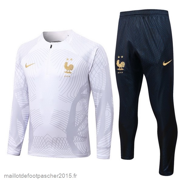 Maillot Foot Achat Survêtements Enfant France 2022 Blanc