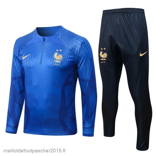 Maillot Foot Achat Survêtements Enfant France 2022 Bleu