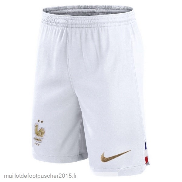 Maillot Foot Achat Domicile Pantalon France 2022 Blanc