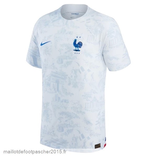 Maillot Foot Achat Thailande Exterieur Joueurs Maillot France 2022 Blanc