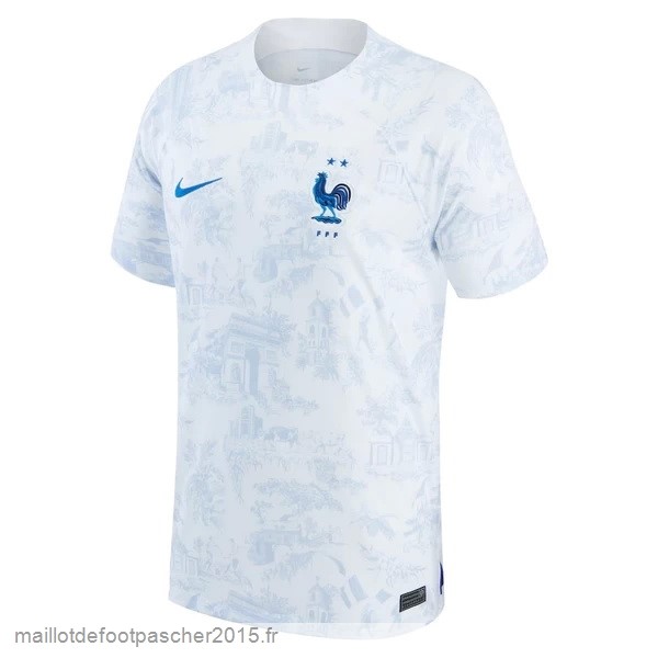 Maillot Foot Achat Thailande Exterieur Maillot France 2022 Blanc