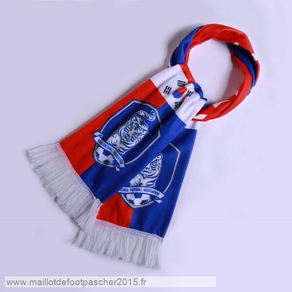Maillot Foot Achat Écharpe Futbol Corée Tejidas Bleu Rouge