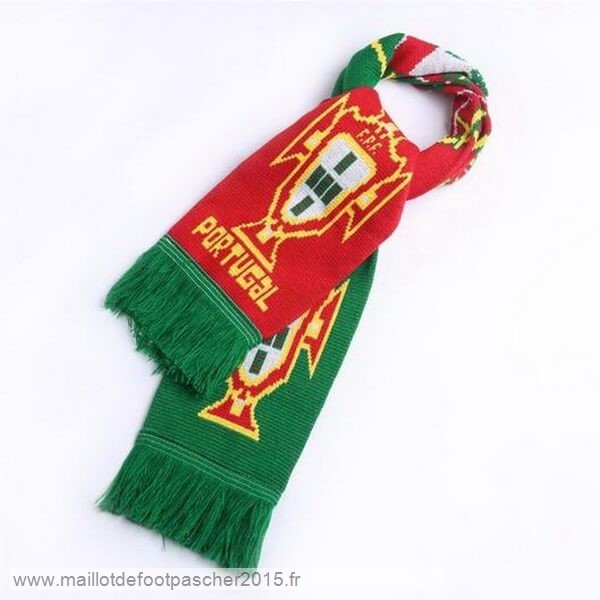 Maillot Foot Achat Écharpe Futbol Portugal Tejidas Vert Rouge