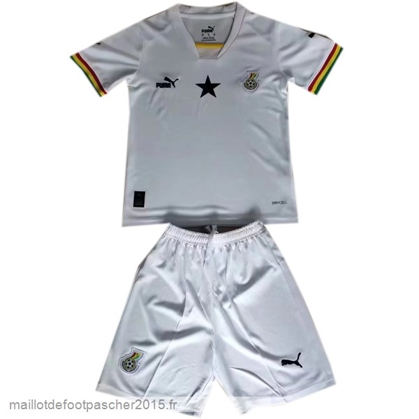 Maillot Foot Achat Domicile Conjunto De Enfant Ghana 2022 Blanc