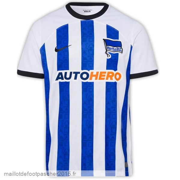 Maillot Foot Achat Thailande Domicile Maillot Hertha Berlín 2022 2023 Bleu Blanc