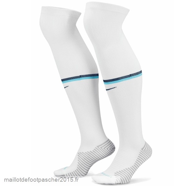 Maillot Foot Achat Domicile Chaussette Angleterre 2022 Blanc Bleu