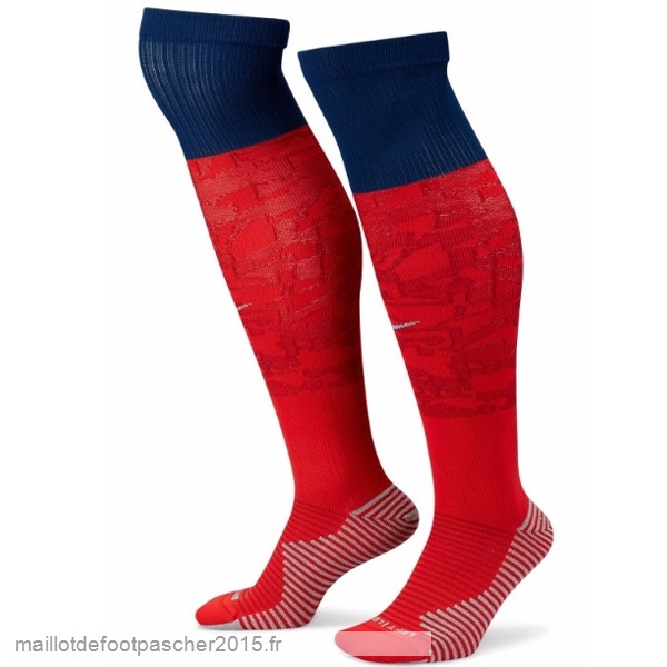 Maillot Foot Achat Exterieur Chaussette Angleterre 2022 Rouge Bleu
