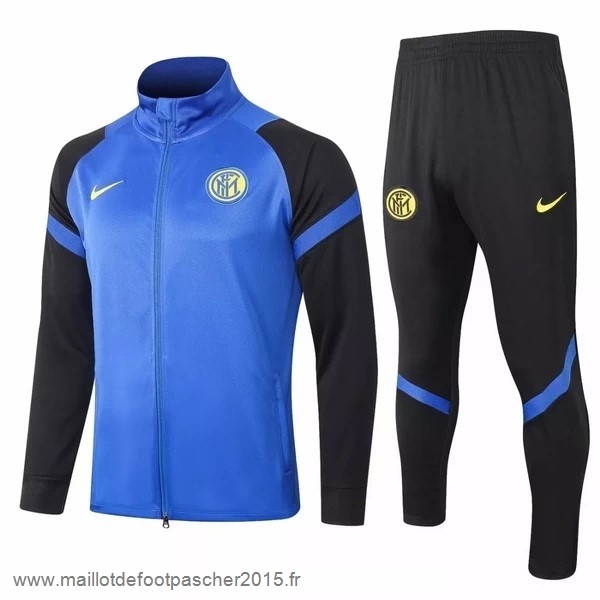 Maillot Foot Achat Survêtements Inter Milán 2020 2021 Bleu Noir Jaune